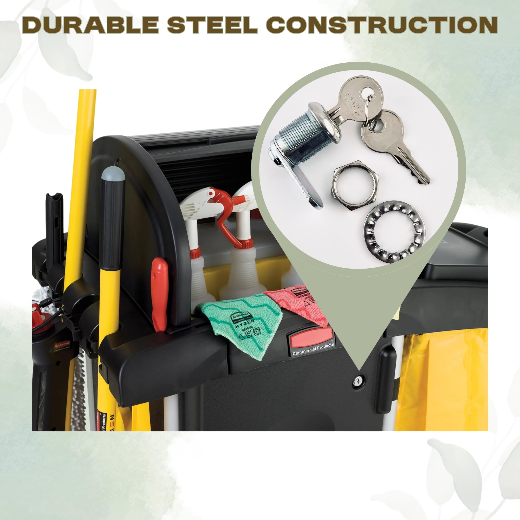 Replacement Lock & Key Set – Compatible with Rubbermaid