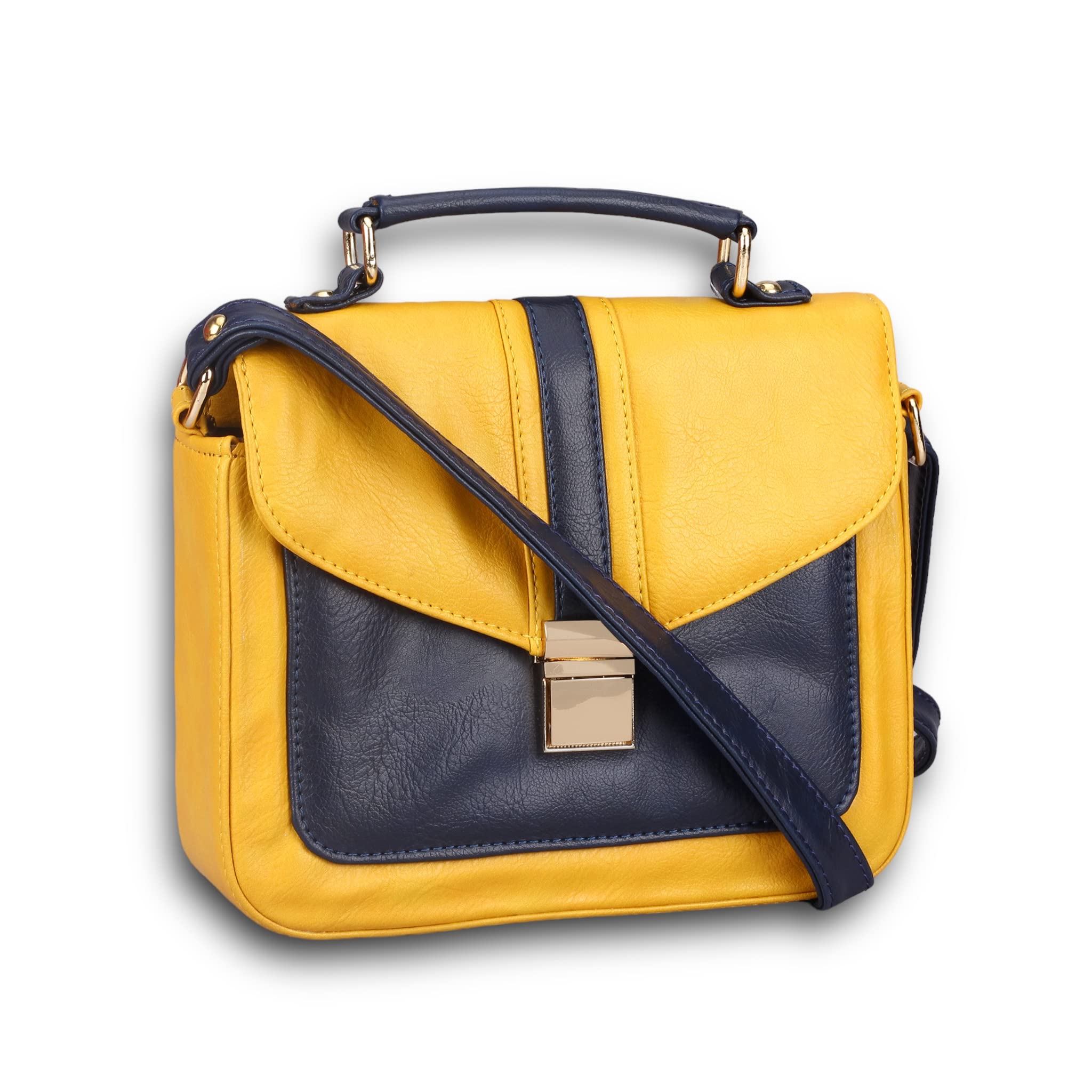 Pramadda Pure Luxury LUXE Collection Soft Touch Leather Sling Bag For Women Stylish | Trendy Side Crossbody Chain Purse For Girls | Mobile Bags For Ladies Travel. (Rachel Sling - Yellow) (B0BTWG1RP8) Amazon Price History, Amazon Price Tracker