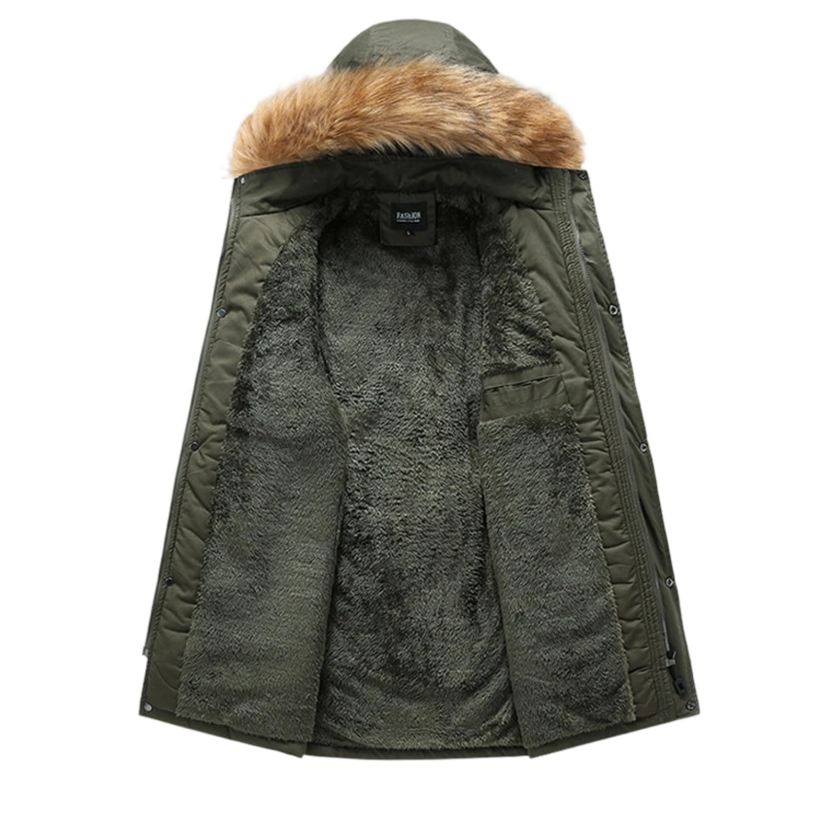 Generisch 2026, vestito estivo da uomo, leggero, per il tempo libero, giacca a vento all'aperto, fodera in pile softshell, cappotto sportivo con per escursioni, viaggi, uso quotidiano (verde, XXL)