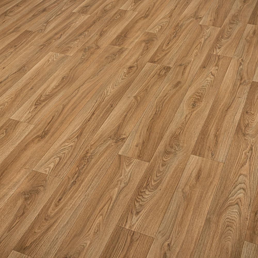 Sandalwood Plank Effect Callisto Vinyl Flooring 2mm Thick Lino Roll Bathroom Kitchen (2m Wide x 6.5m Long) โ image 1
