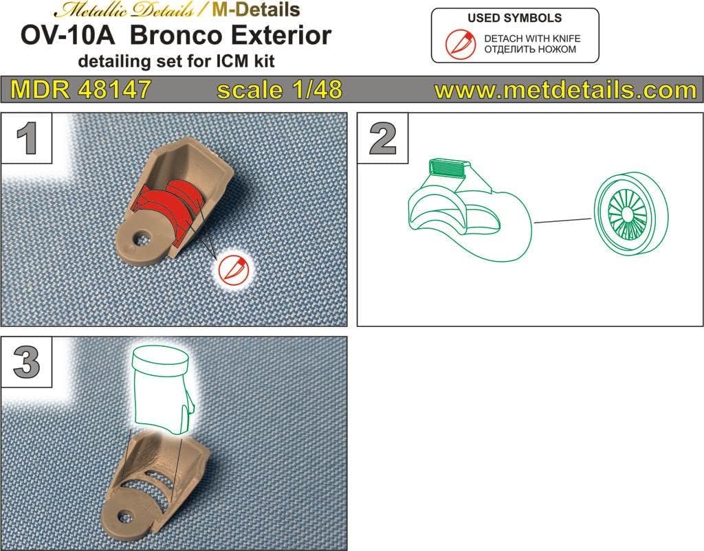 MDR48147-1/48 OV-10A Bronco. Exterior (for ICM) 3D-Printed