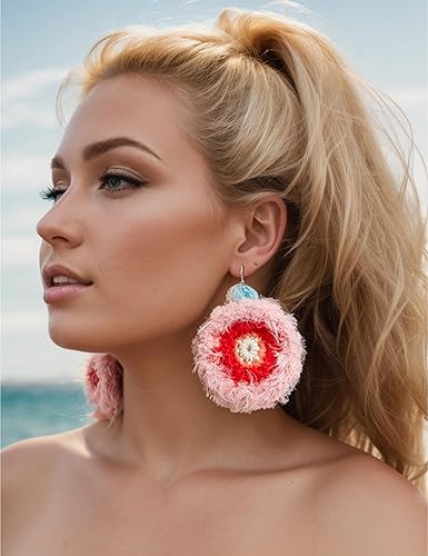 Miniatura 3 de Handmade Dangle Earrings Cute Statement Earrings Colorful Fun Novelty Preppy Jewelry Gifts for Girls Women