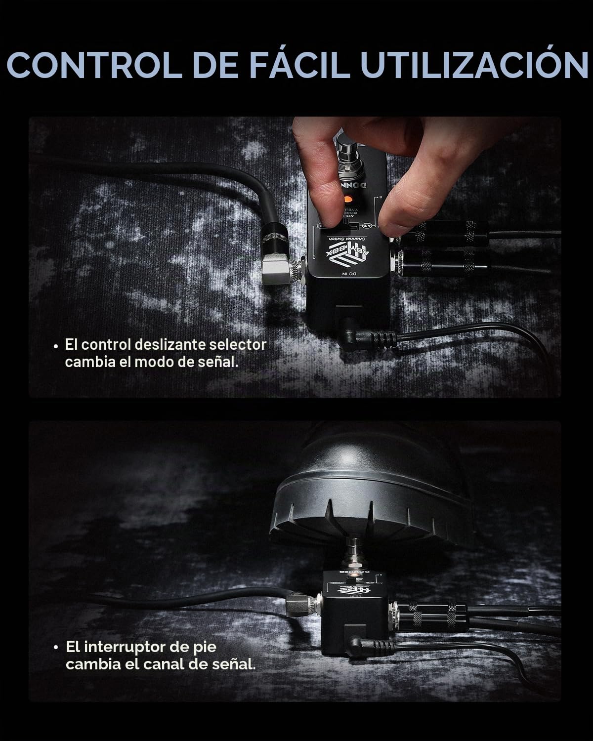 Donner ABY Box Line Selector AB Switch Mini Guitarra Efecto Pedal True Bypass