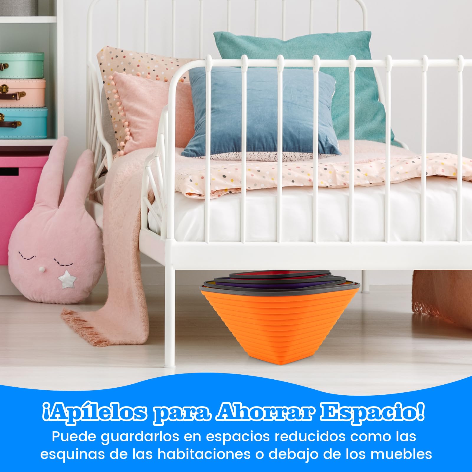 COSTWAY Piedras de Equilibrio para Niños, Juego de 11 Piezas de Equilibrio Apilables con Borde Completo Antideslizante para Niños, Juguetes Sensoriales para Guardería