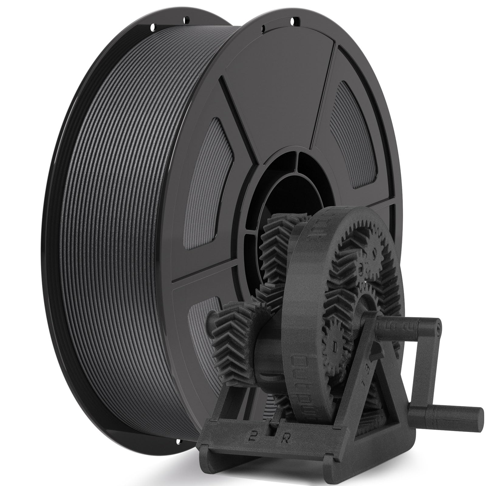 3D Printer Filament Carbon Fiber PETG Filament, PETG Filament 1.75mm, PETG Filament Filled 20% Carbon Fiber, 3D Printing Filament 1kg Spool Matte Black