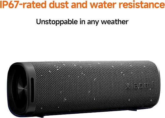 Xiaomi Portable Bluetooth Speaker (30W), Sound, True Wireless Stereo, Bluetooth 5.4, IP68 Waterproof, Long Time Playback, Black, MDZ-36-DB