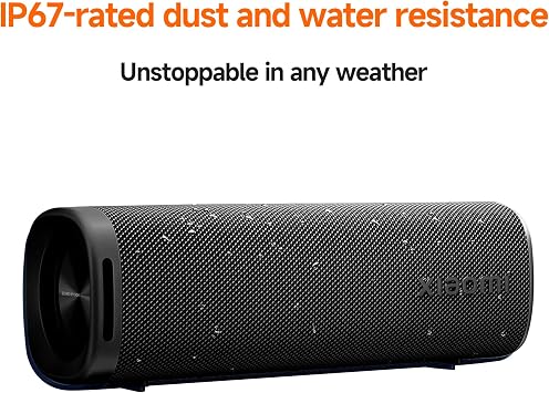 Xiaomi Portable Bluetooth Speaker (30W), Sound, True Wireless Stereo, Bluetooth 5.4, IP68 Waterproof, Long Time Playback, Black, MDZ-36-DB