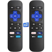 Pack of 2 Replacement Remote Control Compatible for Roku Express, Box, Player, Premiere, for R0KU 1 2 3 4 NOT for RokuStick or RokuTV