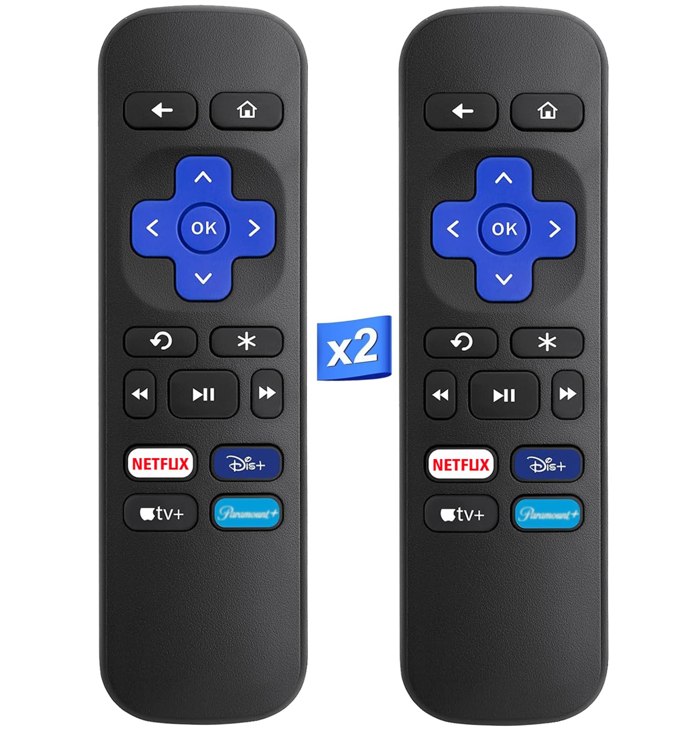 Photo 1 of (Pack of 2) Remote Control for Roku Express, Box, Player, Premiere