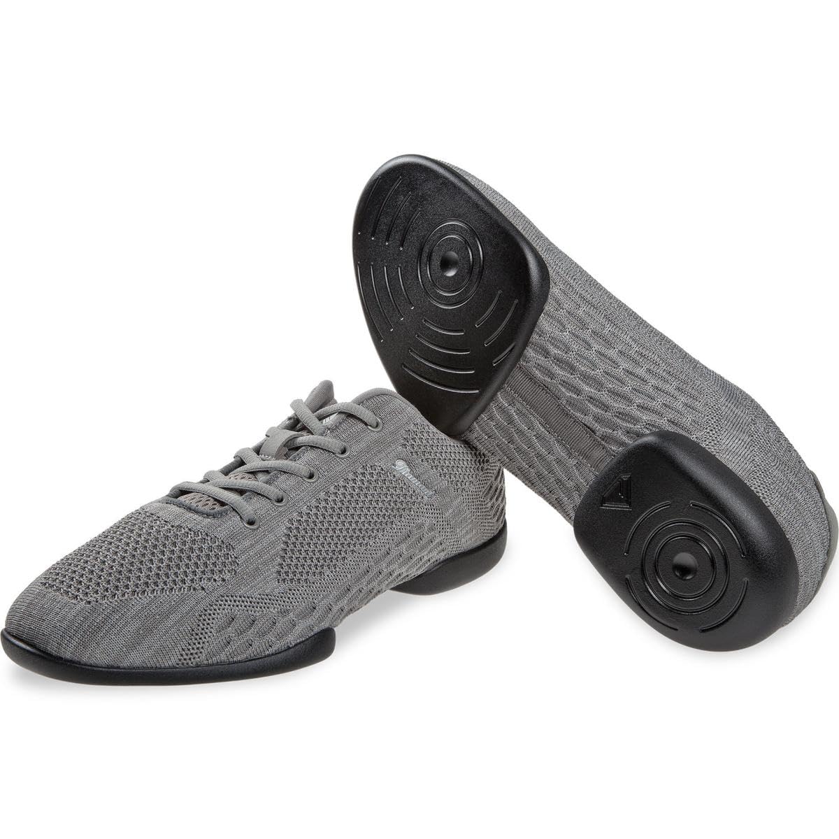 Diamant Unisex Split-Sole Dance Sneakers Tune Light Gray - Mesh Hellgrau - Geteilte Sohle - Einlegesohle herausnehmbar