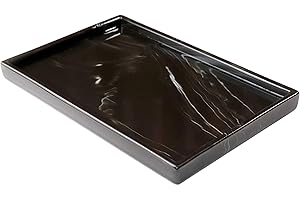 Goporcelain Marble Tray for Bathroom Counter Decor 