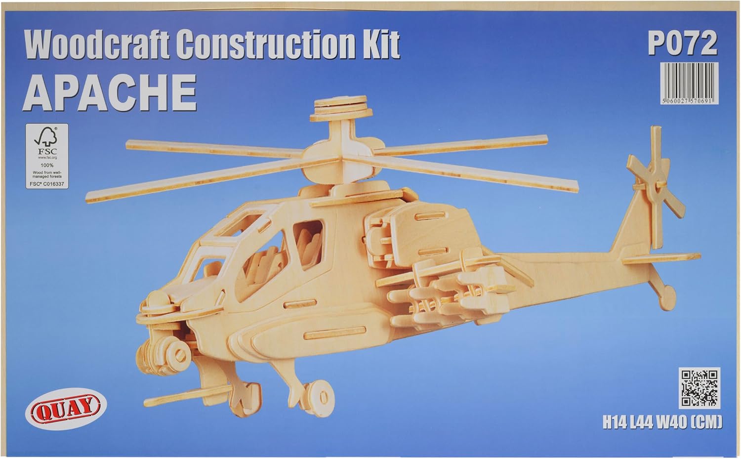 Quay Apache Woodcraft Construction Kit FSC