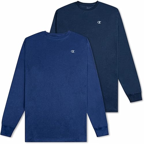 Champion Big and Tall Long Sleeve Dry Fit Shirts 2 Pack Moisture Wicking Shirt