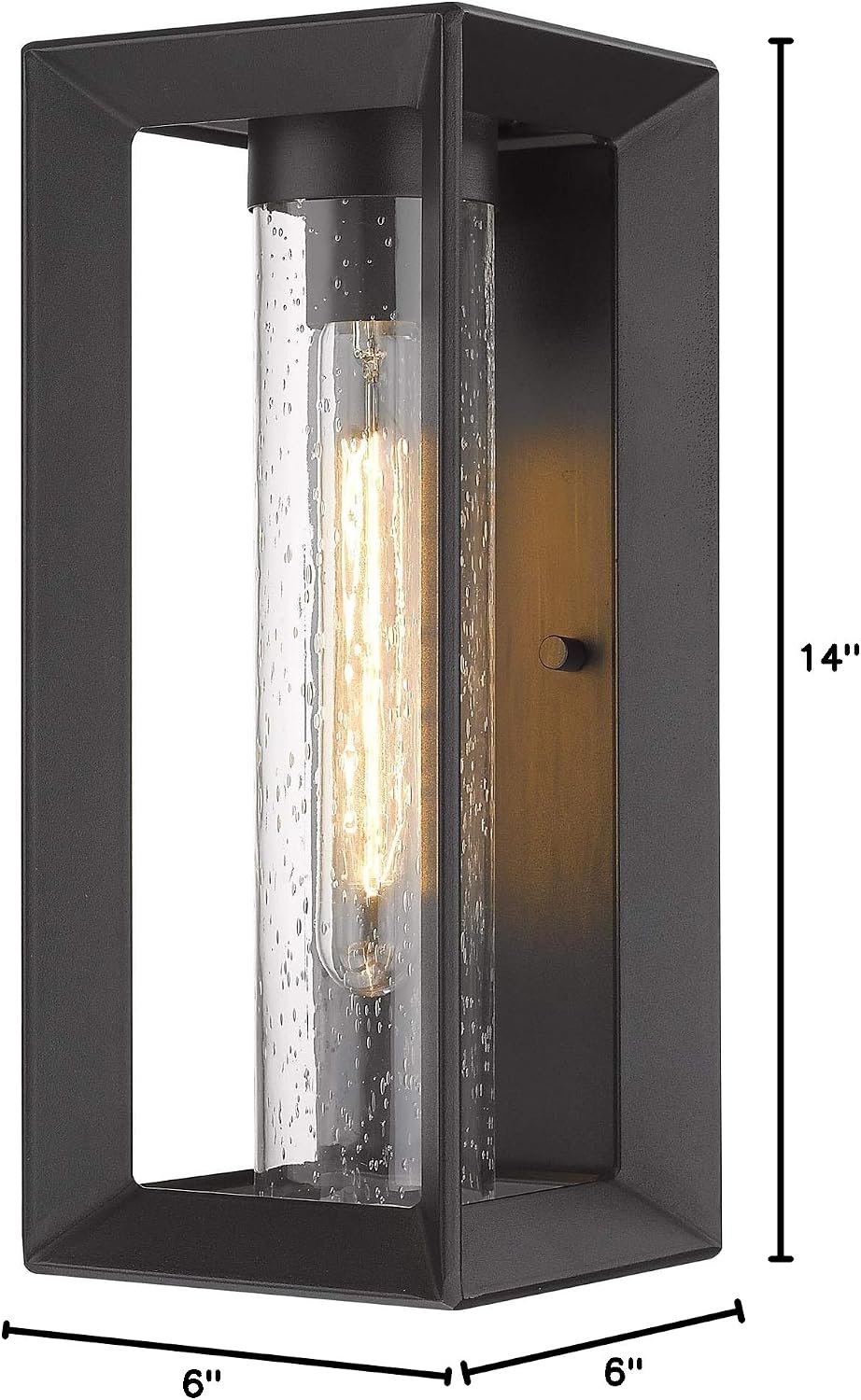 Smyth Wall Sconce - Outdoor Natural Black (UV Coated) with Opal Glass