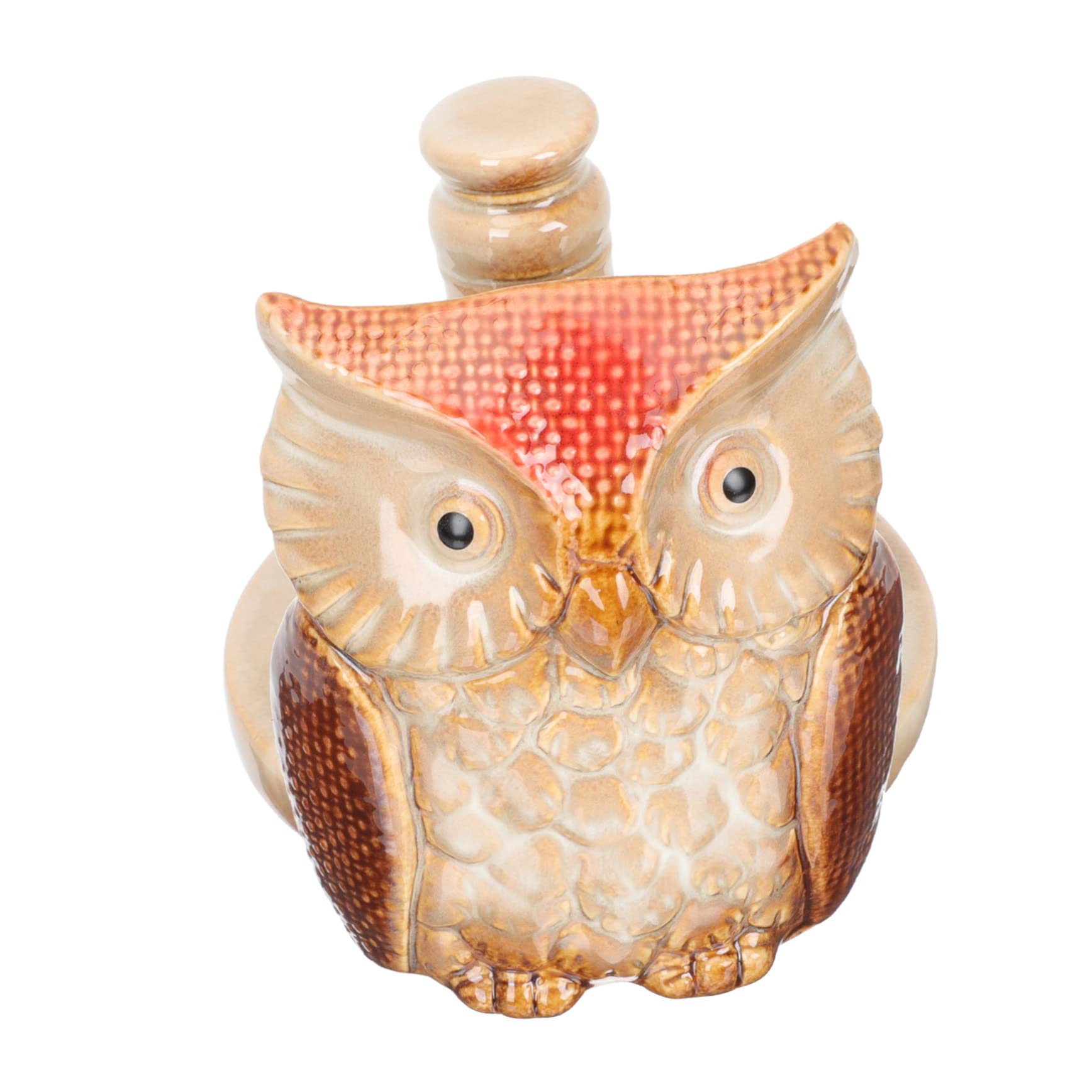 Lurrose Portarotolo Di Carta Velina in Ceramica Forma Di Supporto Portarotolo Per Tovaglioli Carta Per Scrivania Cucina