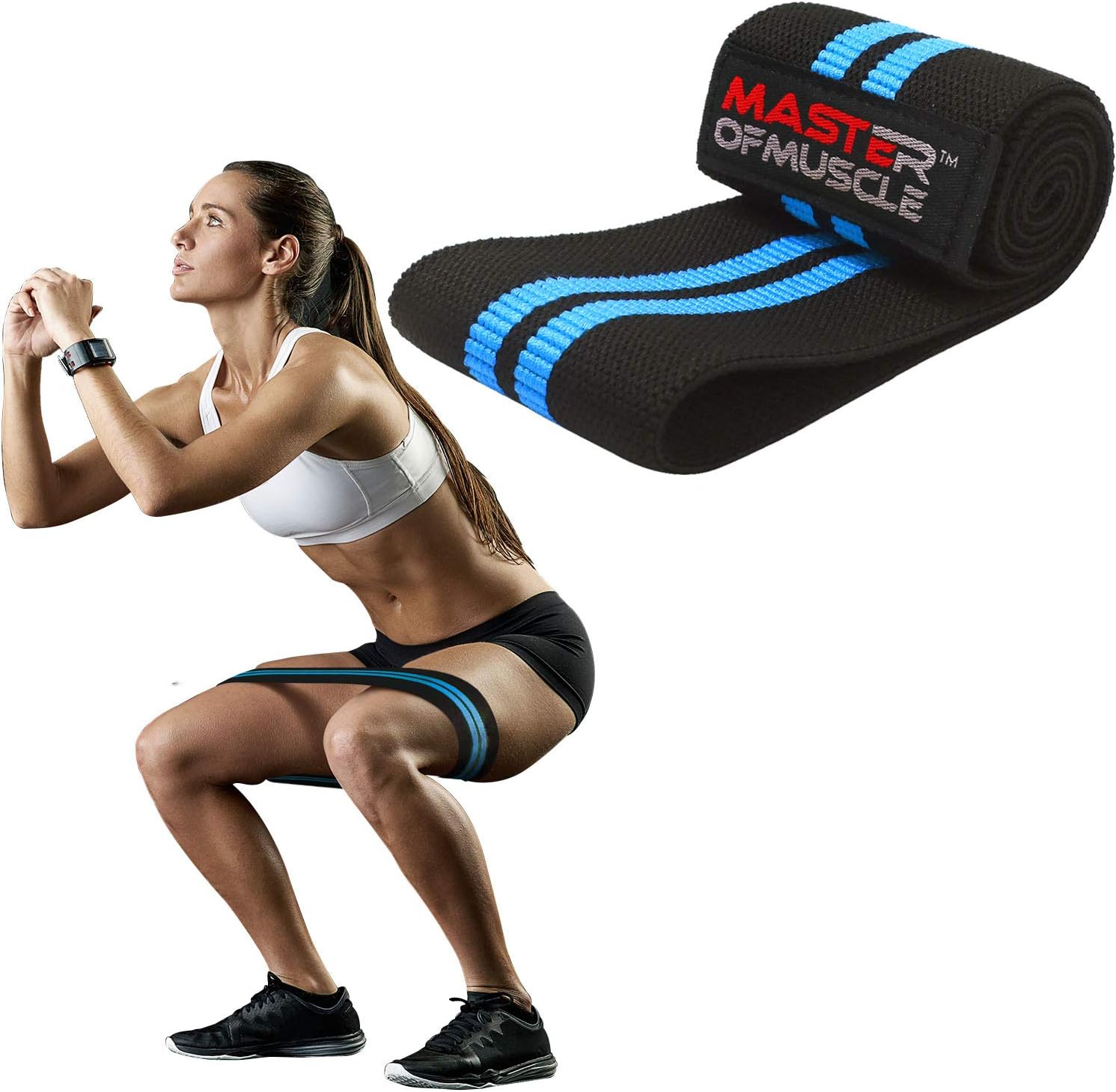 Hip Resistance Band – Heavy Fabric Hip Bands for Glute & Legs Activation, Squat & Deadlifts - Best Booty, Hip, Butt Workout Exercise