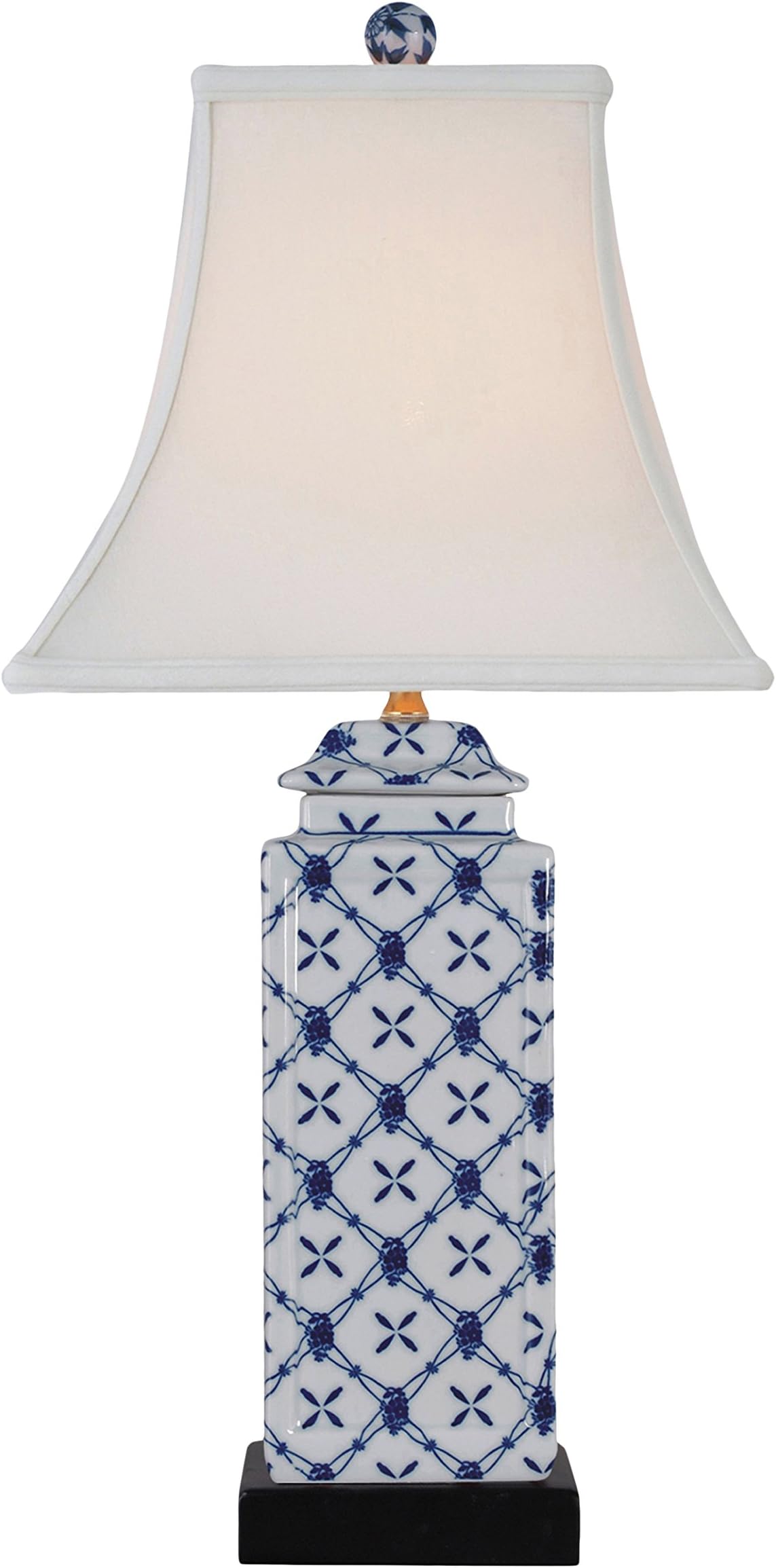 LPBL0811N Table Lamp, Blue/White