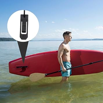 4pcs Black Plastic Boat Fin Catch Paddle Latch Replacement Buckle for Canoe and Paddle Board Strong Driving Function Suitable for Marina and Water Sports
