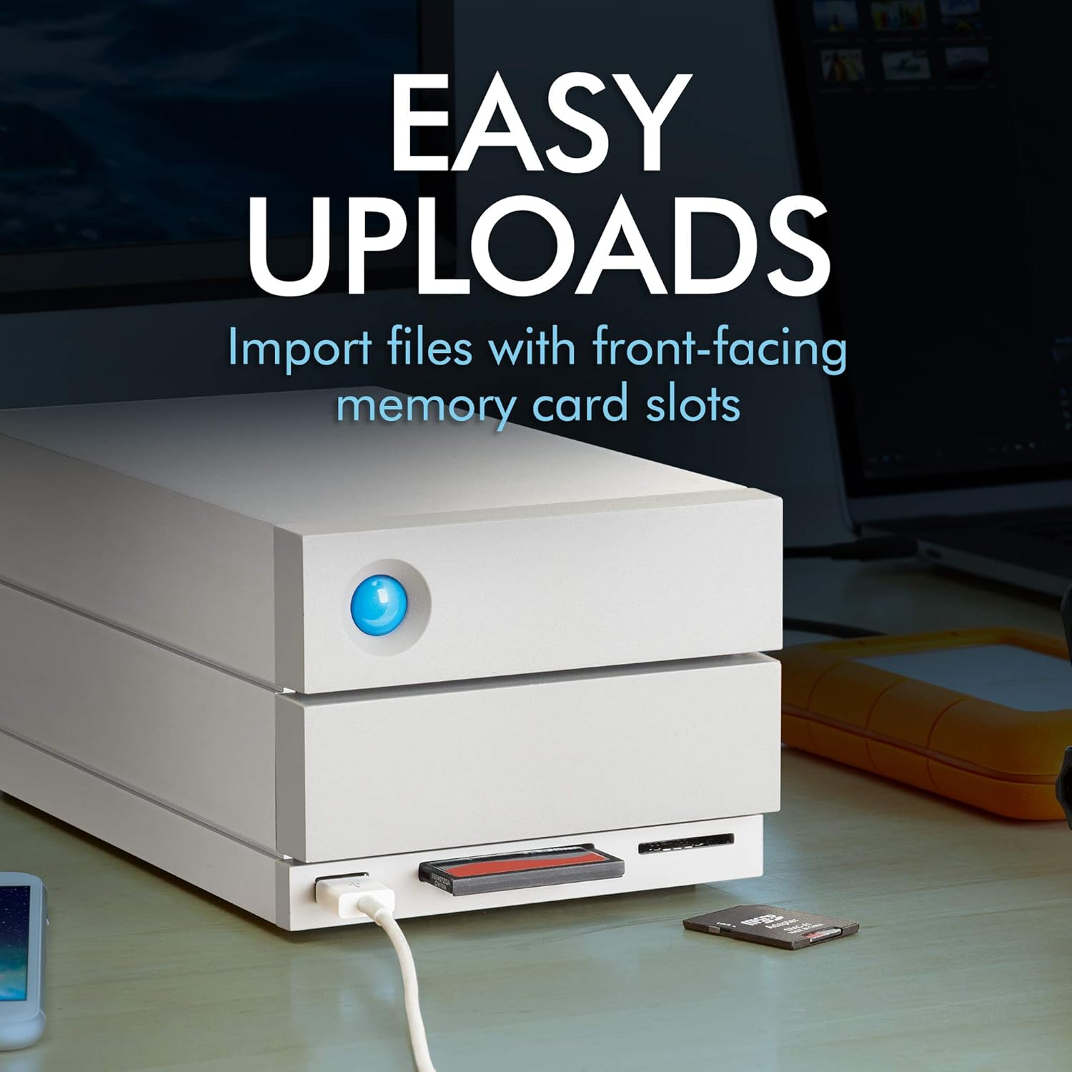 Flash Deals - 70% OFF LaCie 2big Dock RAID 16TB External RAID Hard Drive HDD with SD Card CF Card Slots, for Mac and PC Desktop Data Redundancy Thunderbolt 3 USB-C USB 3.0, 1 Month Adobe CC, Data Recovery (STGB16000400) Creative Product LaCie 2big Dock RAID 16TB External RAID Hard Drive HDD with SD Card CF Card Slots, for Mac and PC Desktop Data Redundancy Thunderbolt 3 USB-C USB 3.0, 1 Month Adobe CC, Data Recovery (STGB16000400)