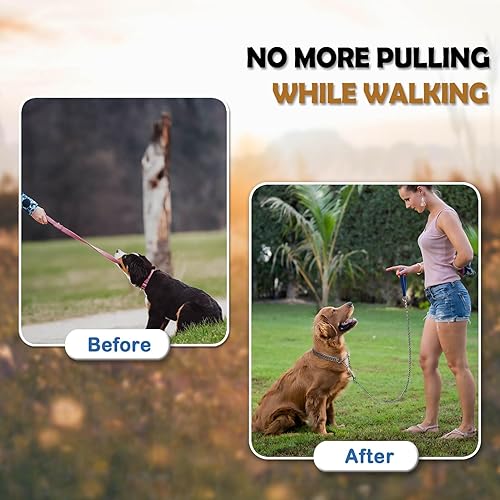 Miniatura 4 de LOS ANDES Collar de cadena para perro, collar de martingala de metal, sin tirones, collar antideslizante para perro, collar de entrenamiento