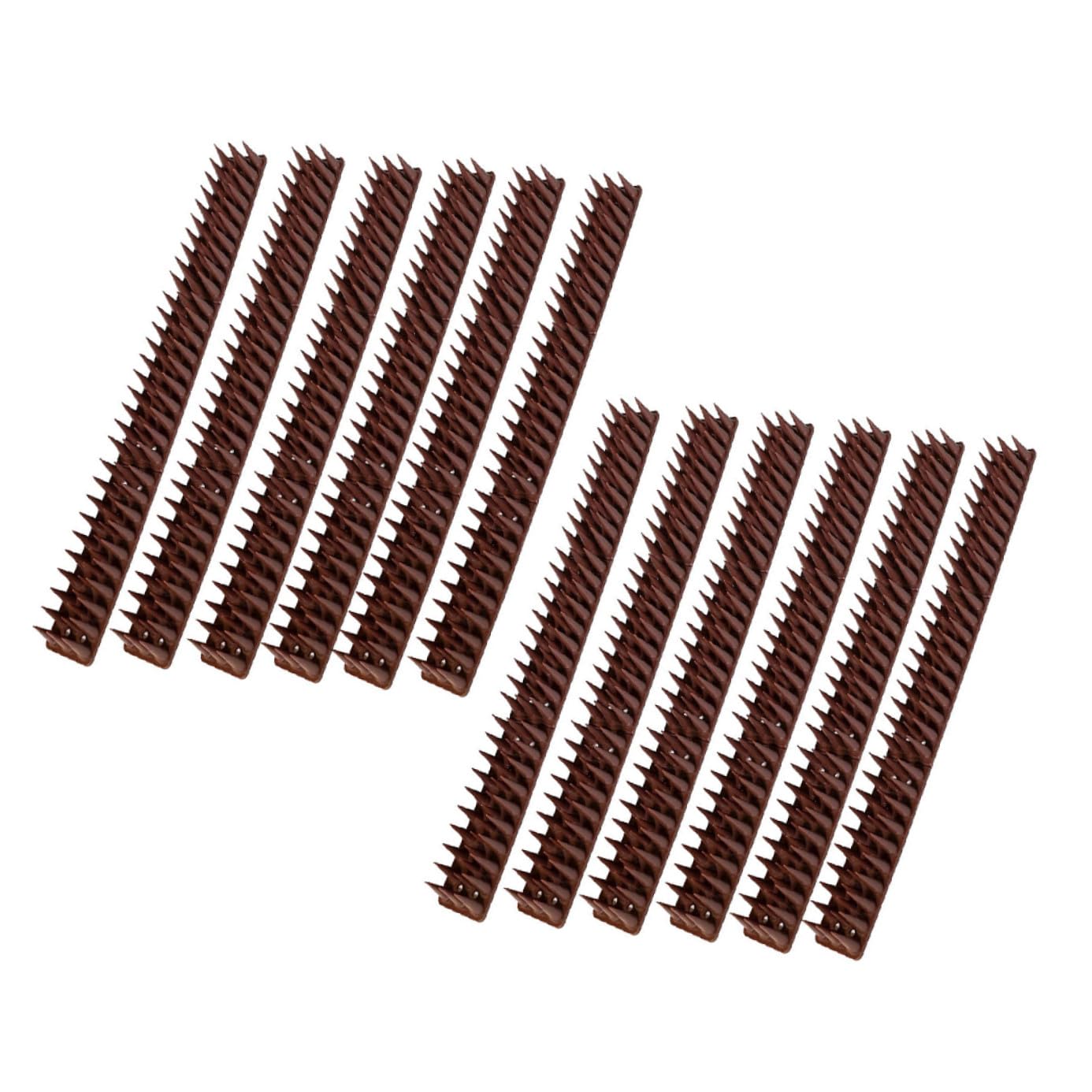 Cubrir para gato para techos y jardines con 12 picos de plástico anti pájaros para exterior