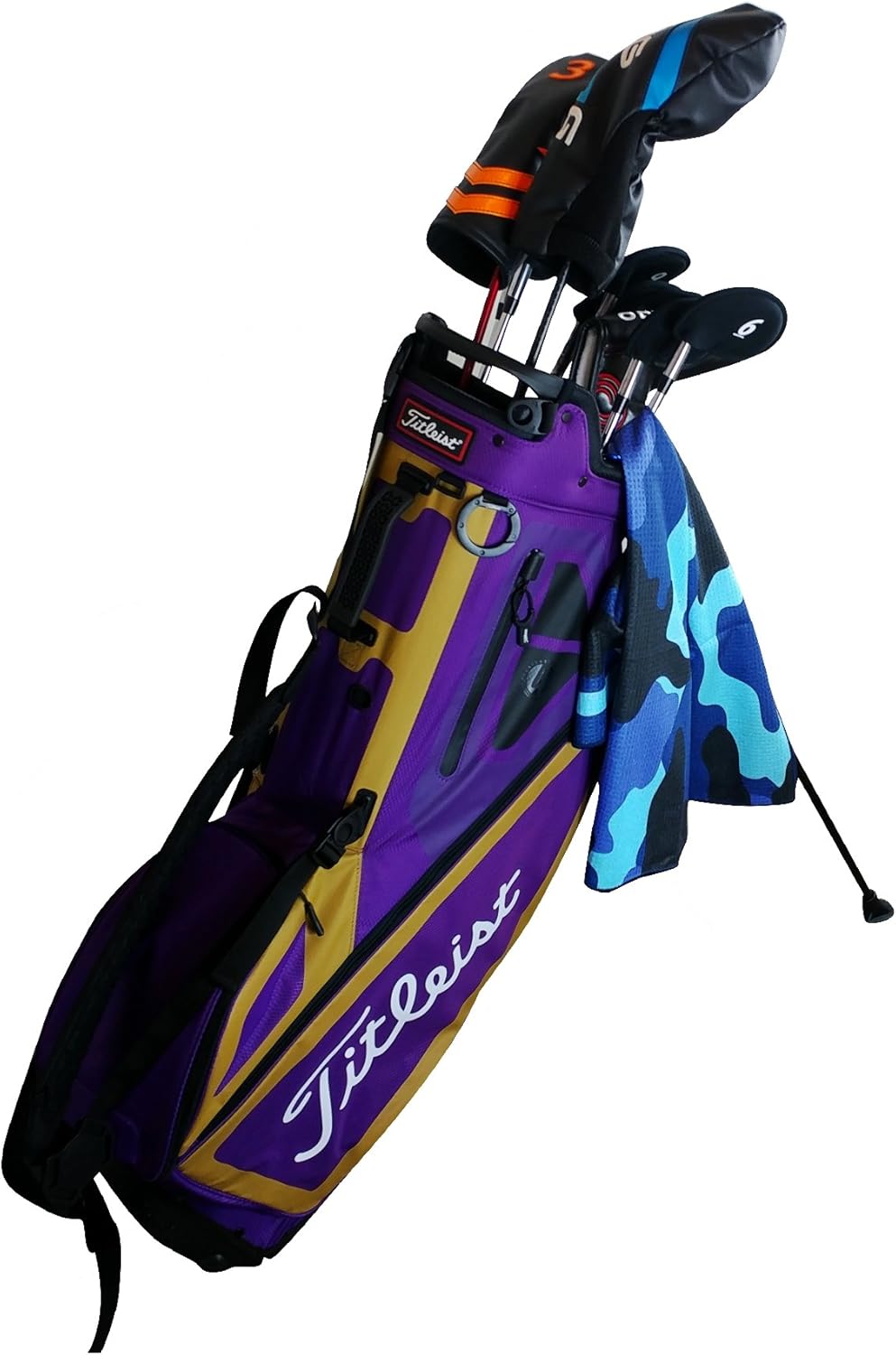 RPG Players Pack-Retractable Two-Sided Golf Brush, Magnetic Switchblade Golf Divot Tool, and Microfiber Golf Towel - Waffle Weave