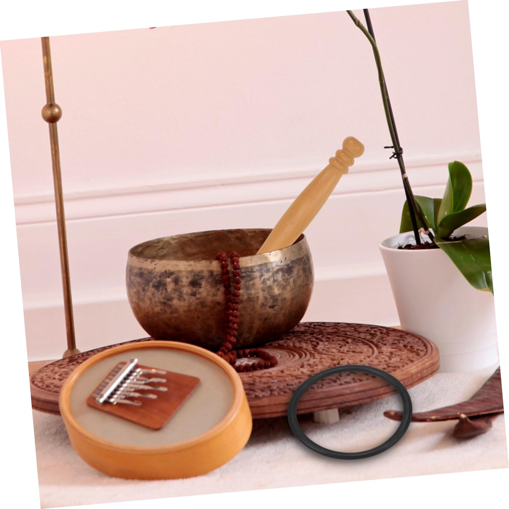 BÂTONS DE BOL Chantant Maillet En Peau Mouton Sonore Bouddha EUR 12,79 - FR