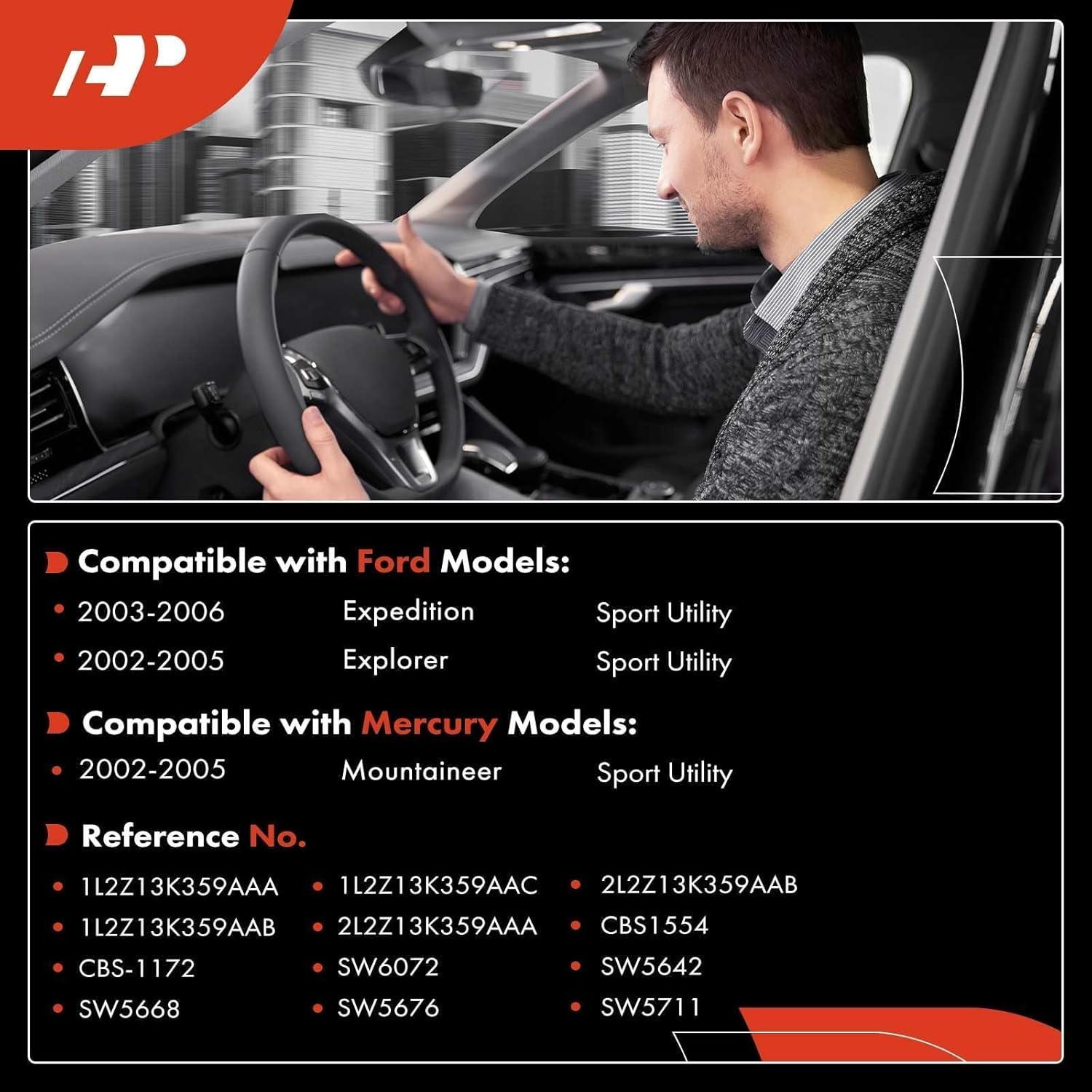 A-Premium Turn Signal Switch Windshield Wiper Washer Multi-Function Lever Compatible with Ford Expedition 2003-2006, Explorer 2002-2005 & Mercury Mountaineer 2002-2005, Replace# 2L2Z13K359AAB, CBS1172