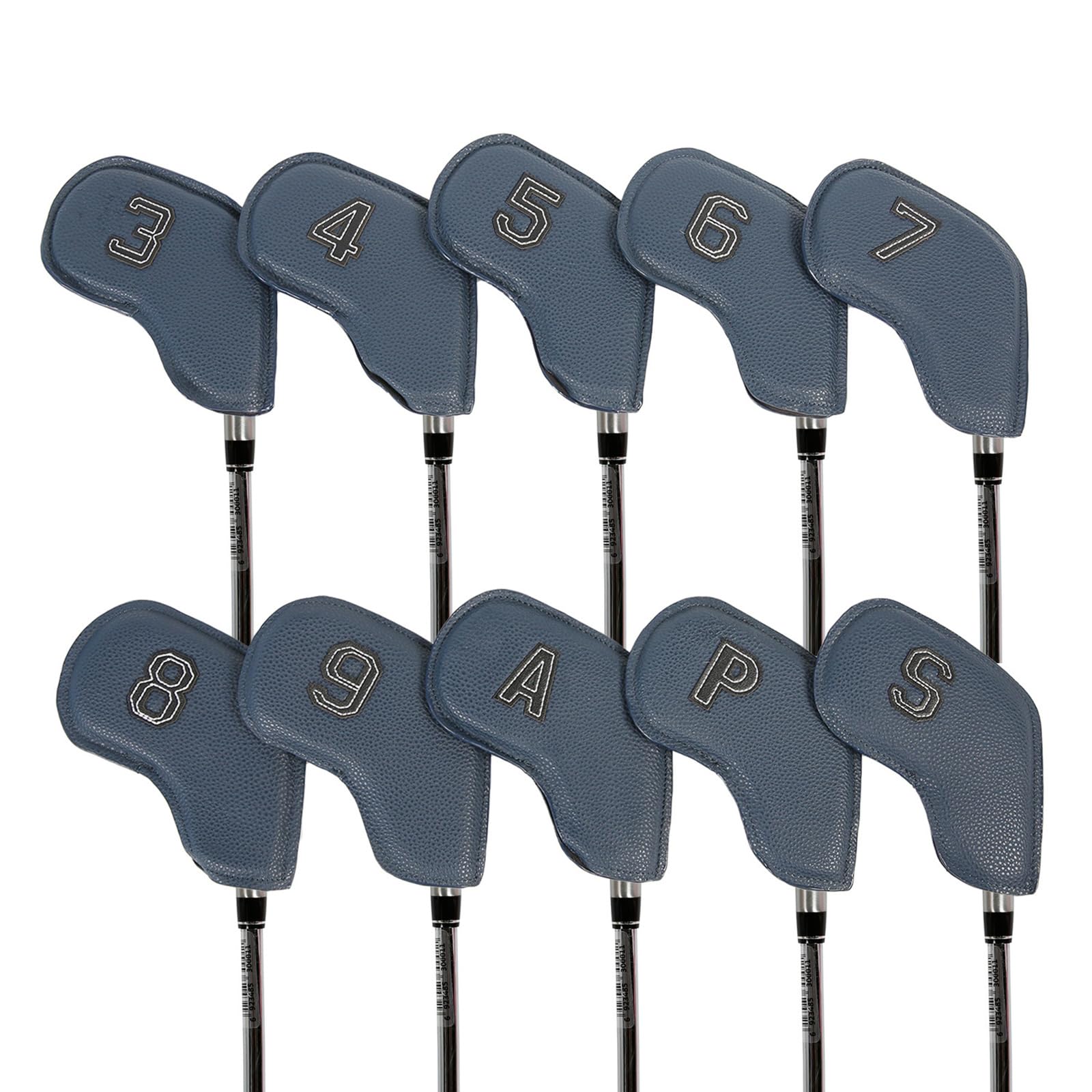 10 Stück Golf Kopfschutzhüllen für Fahrer | Golfschlägerabdeckungen, Putterschutz, Golfschlägerabdeckungen aus Eisen