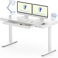 Vista 18 de FLEXISPOT Comhar Escritorio Eléctrico de Pie con Cajones, Puerto de Carga USB A a C, Mesa de Computadora/Portátil para Oficina en Casa de 48