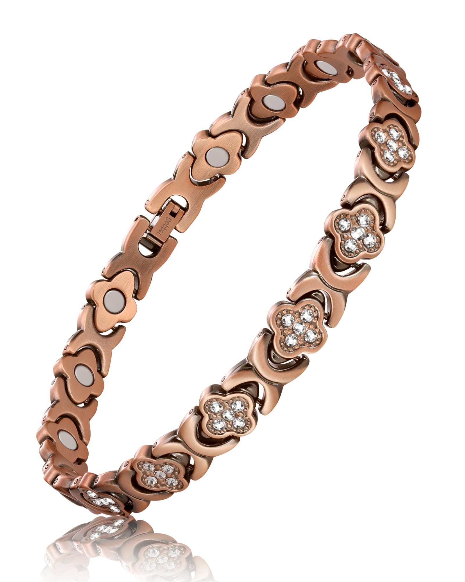 Copper Ankle Bracelet for Women,3800 Gauss Ultra Strength Magnetic Anklet bracelet