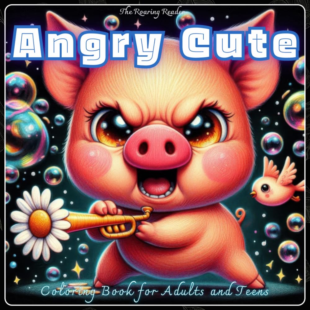 Angry Cute Coloring Book for Adults and Teens: A Hilariously Whimsical Collection of Adorably Angry Animals for Stress Relief, Laughter, and Creative Fun (Enchanted Fauna Series)