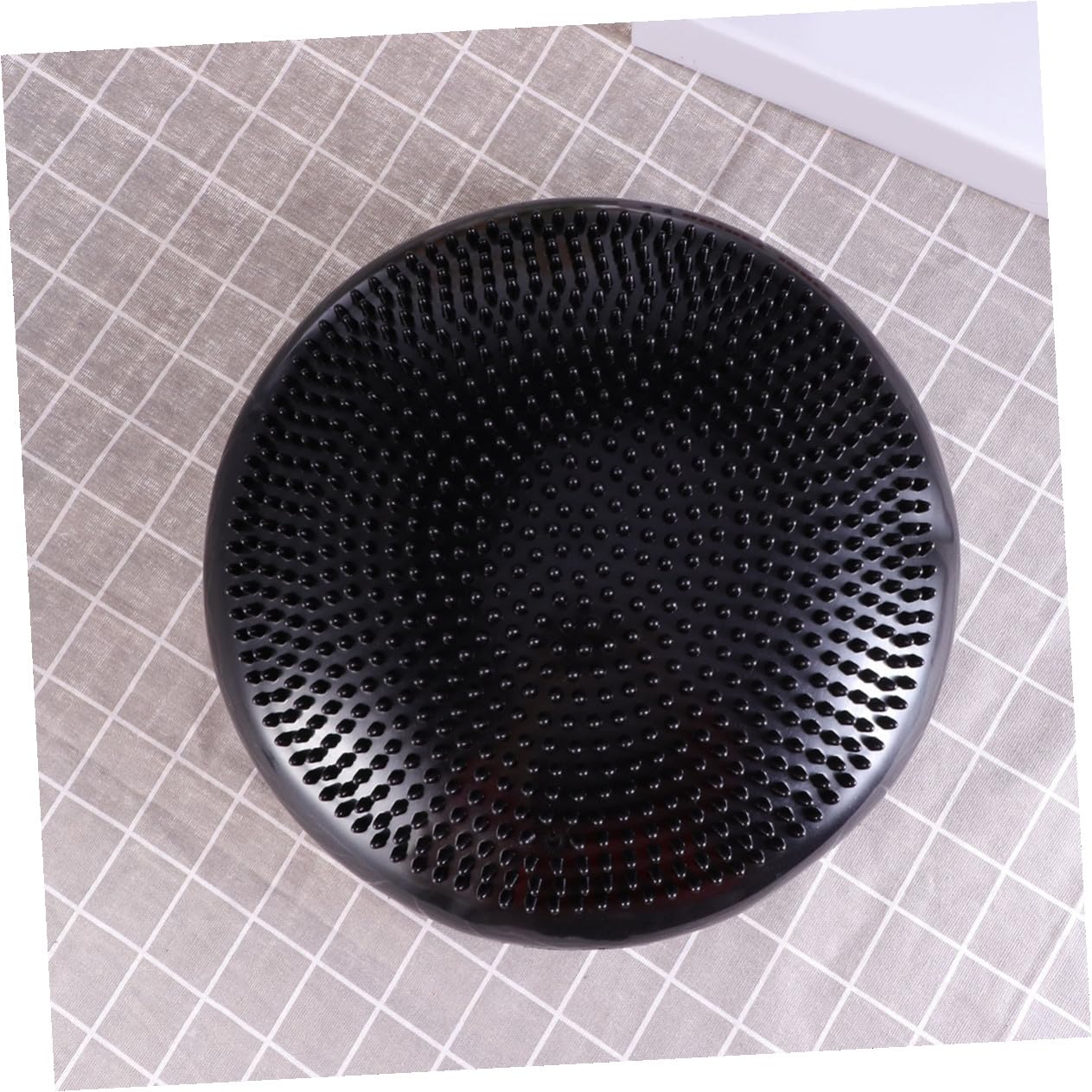 Cuscino Balance Gonfiabile in PVC Nero per Ragazzo Ragazza Seduta | Cuscino Propriocettivo, con Pompa Manuale, Superficie Instabile per Allenare Core e Migliorare l'Equilibrio