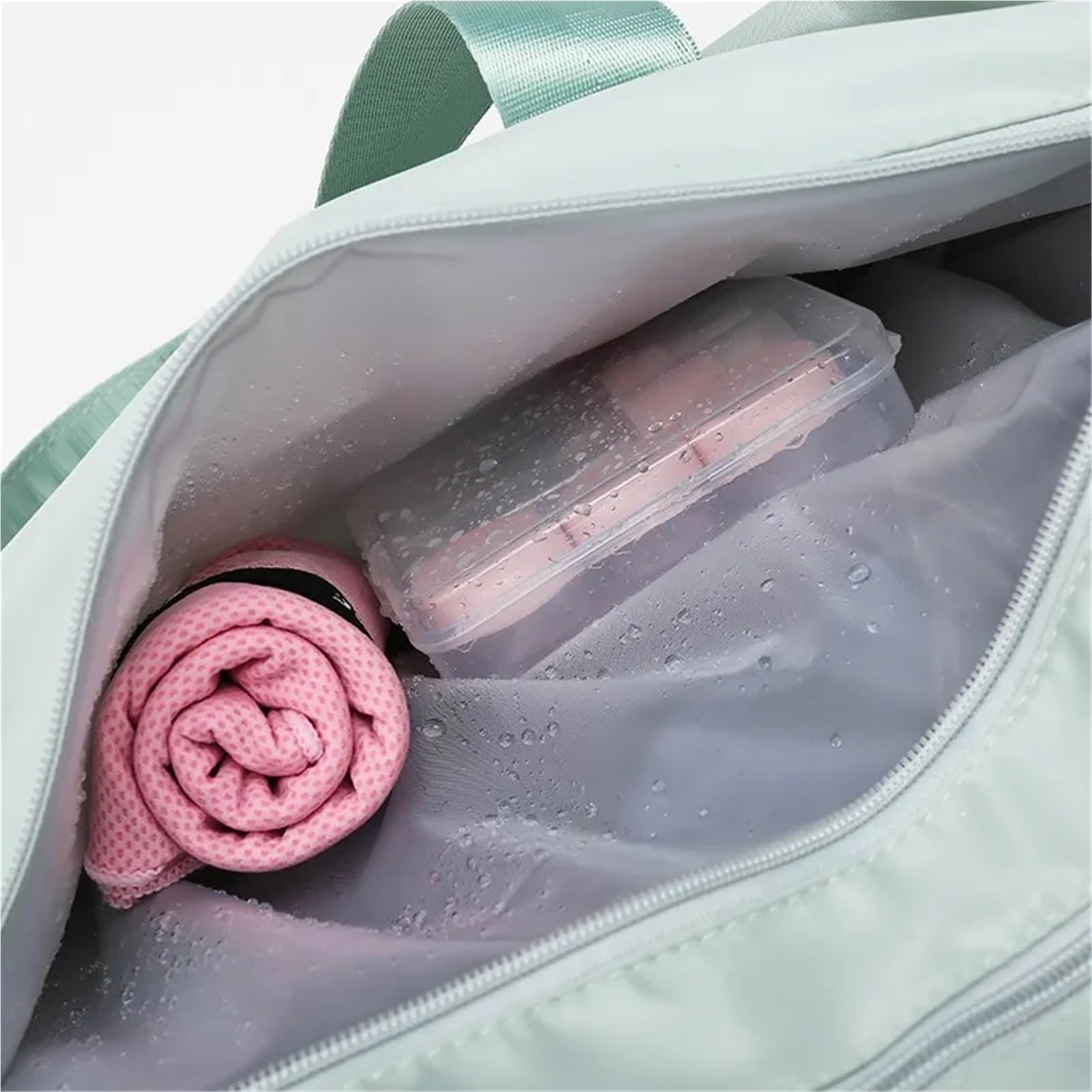 Sacca Impermeabile Borsa da palestra for donna con scomparto for scarpe, borsa sportiva impermeabile for yoga, zaino nuoto separato for asciutto e bagnato, viaggio for il fitness(Clairam)
