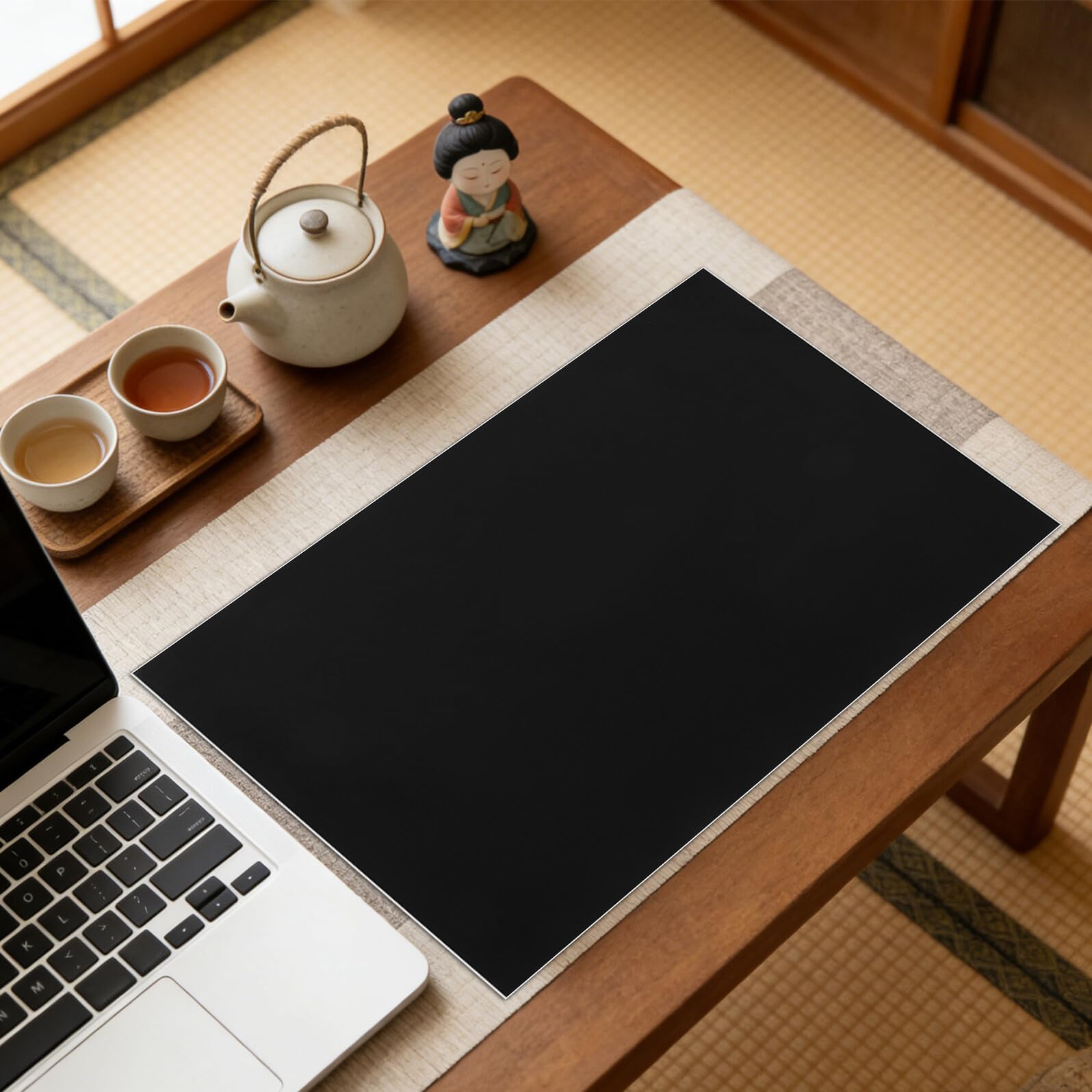 5 Pezzi Pellicola Protettiva per Notebook Nero in Pvc, Anti-olio e Facile da Pulire, per Uso Quotidiano e Casa