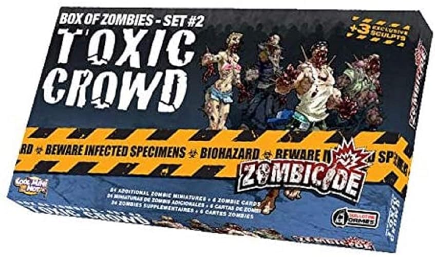 CMON Zombicide: Caja de Zombis – Set #2: Multitud Tóxica - ¡Expande Tu Apocalipsis Zombi! Juego de Estrategia Cooperativo con Miniaturas de Mesa, Edades 14+, 1-6 Jugadores, 1 Hora de Tiempo de Juego, Fabricado
