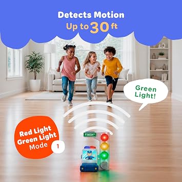 Move2Play, Red Light Green Light Game with Motion Sensing | Family Fun & Birthday Party Games | Gift for Kids, Preschool Ages 3, 4, 5, 6, 7+ Year Olds | Travel, Indoor, Outdoor