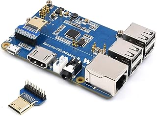 Waveshare Pi Zero 2W to Raspberry Pi 3B+ B Board Adapter,Based on Raspberry Pi Zero 2W to Reproduce The Original Appearance of The 3B Series Board,Alternative Solution for Raspberry Pi 3 Model B+ B