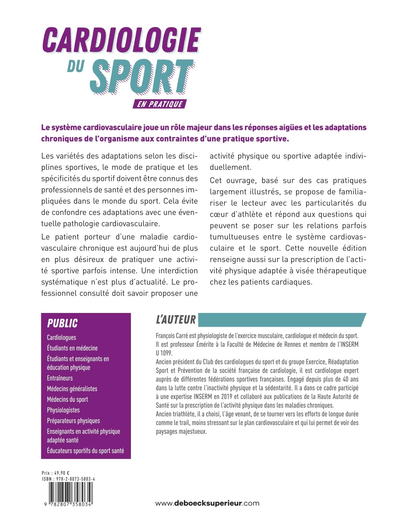Cardiologie du sport en pratique