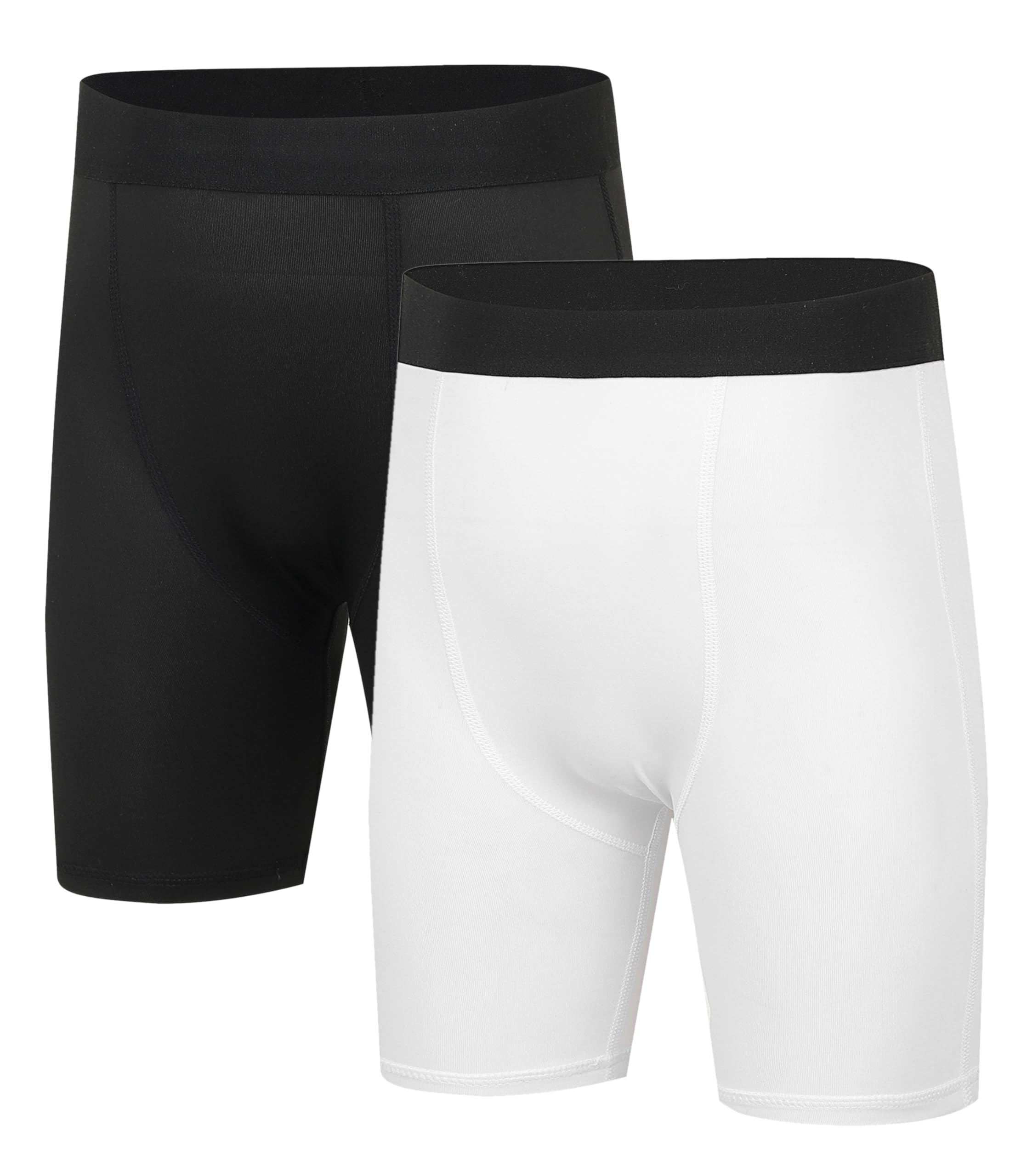 TeGlraddix Youth Boy Compression Shorts Sports, Kids Performance Spandex Athletic Running Underwear Football Basketball