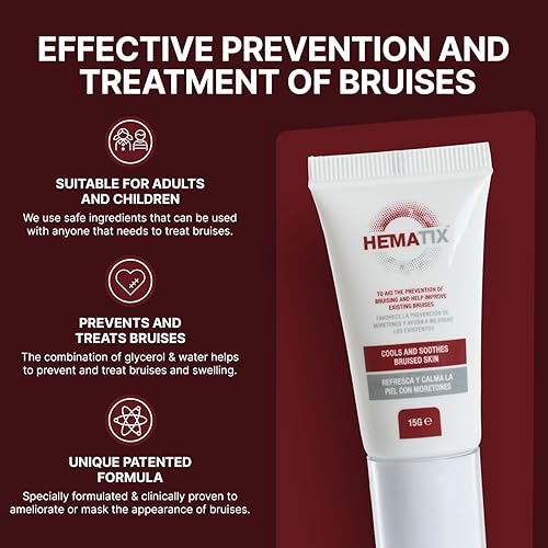 Miniatura 2 de Crema de moretones - 1.06 oz - Fórmula curativa avanzada clínicamente probada con glicerol y mentol para la prevención de moretones - Gel de bálsamo