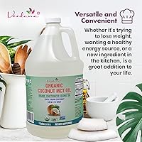 Vista 5 de Aceite de coco MCT orgánico certificado USDA Verdana – Aceite de coco fraccionado – Sin uso de semilla de palma – Kosher, grado alimenticio, sin