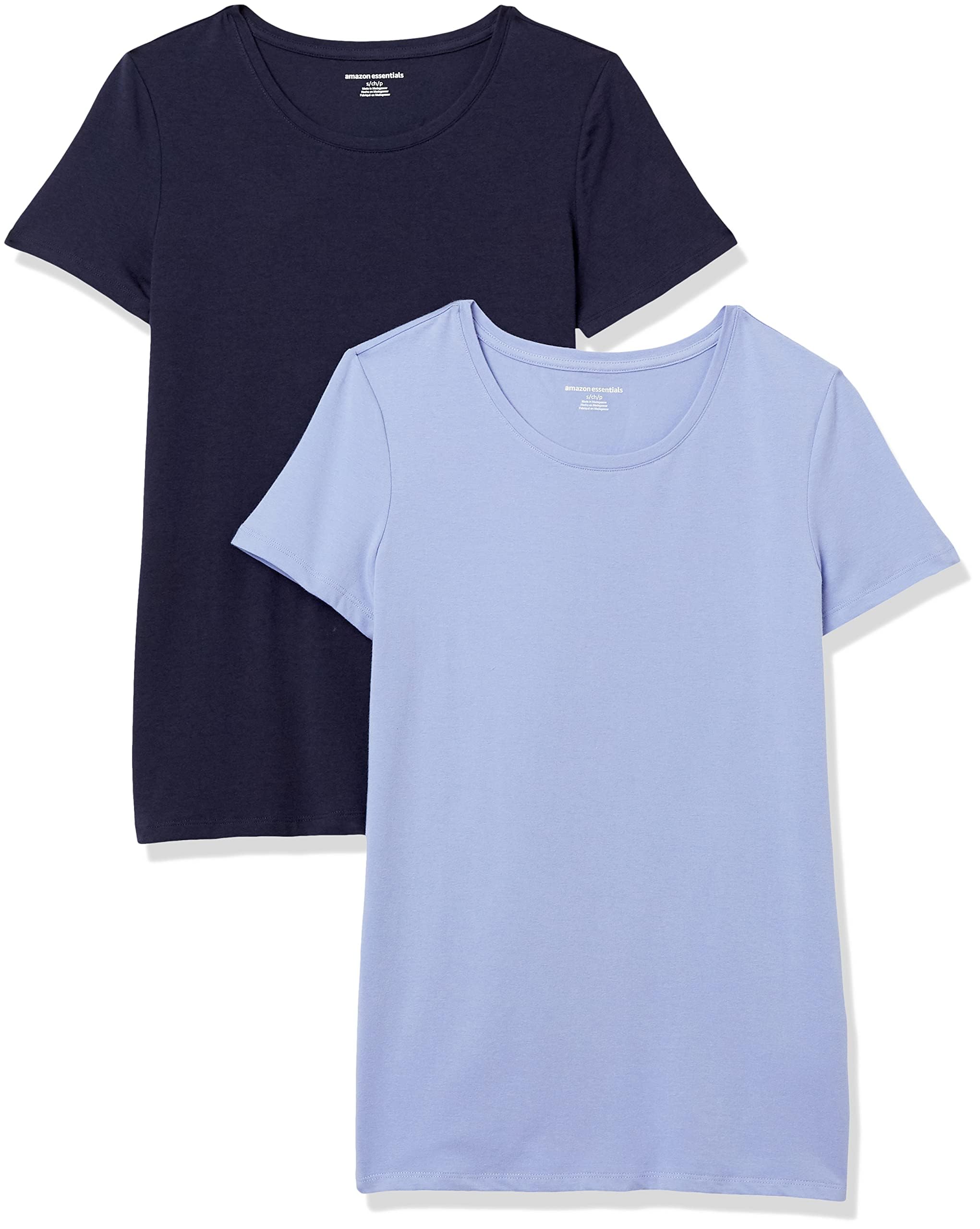 Amazon Essentials Women's Regular-Fit Short-Sleeve T-Shirt (Crewneck and V-Neck Options), Multipacks — view 53