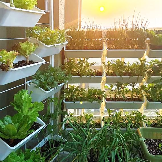 Self Watering Wall Planter Bags for Vertical Garden - Indoor/Outdoor Hanging Planter Kit, Easy Installation for Balcony Green Wall