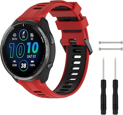 Miniatura 9 de Baaletc Correa de reloj compatible con Garmin Forerunner 945Forerunner 935, silicona suave deportiva Garmin 935Fenix 5Fenix 5 Plus, repuesto para