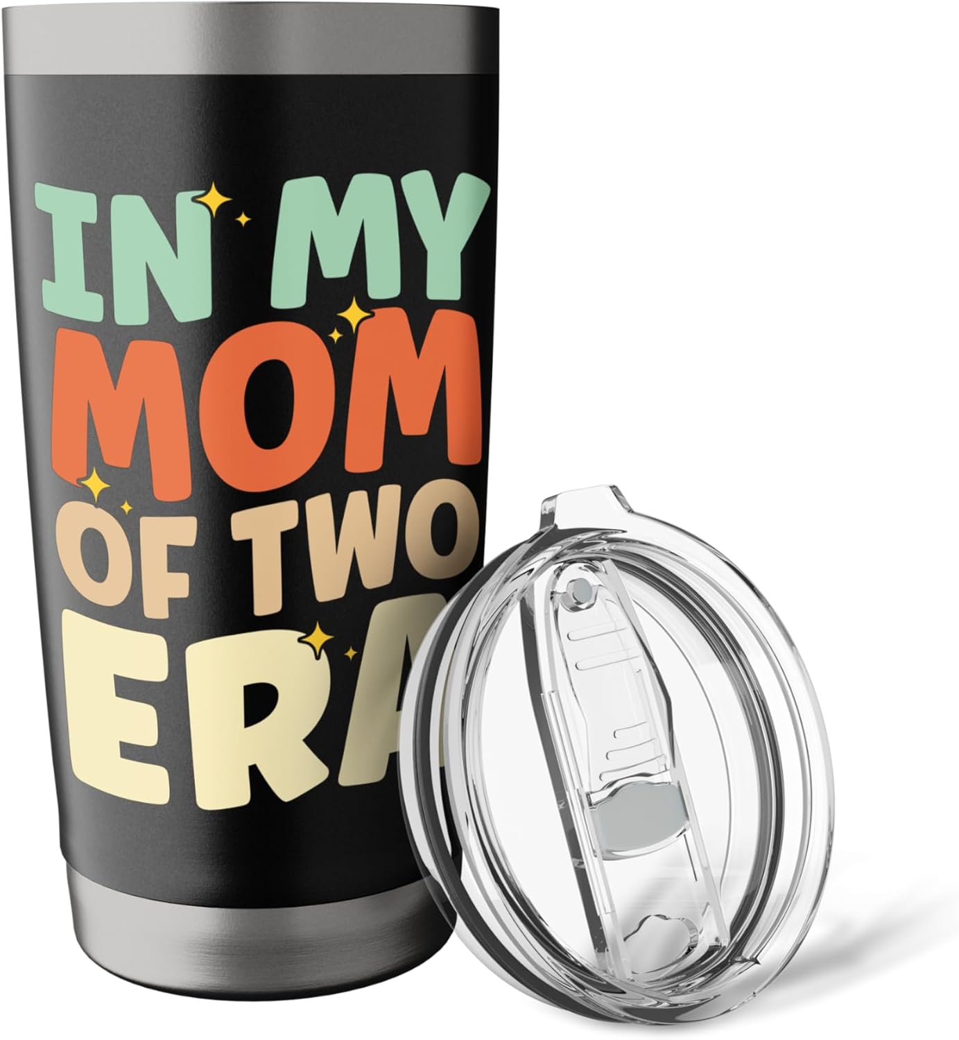In My Mom Of Two Era Twins Mama Mother's Day Motherhood Stainless Steel Insulated Tumbler - Image 5
