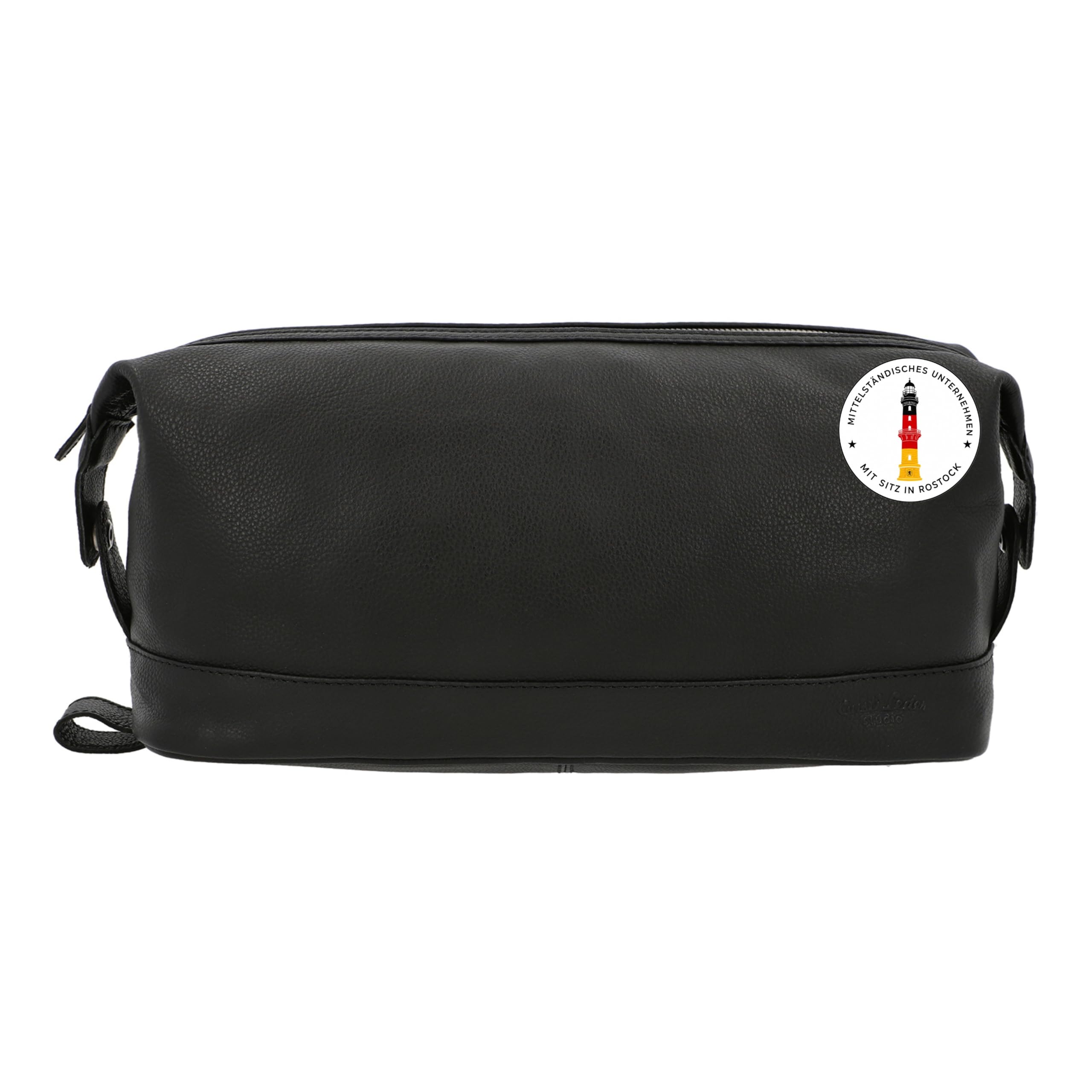 Gusti Anika - Neceser de piel para hombre y mujer, color negro, Negro , Contemporáneo