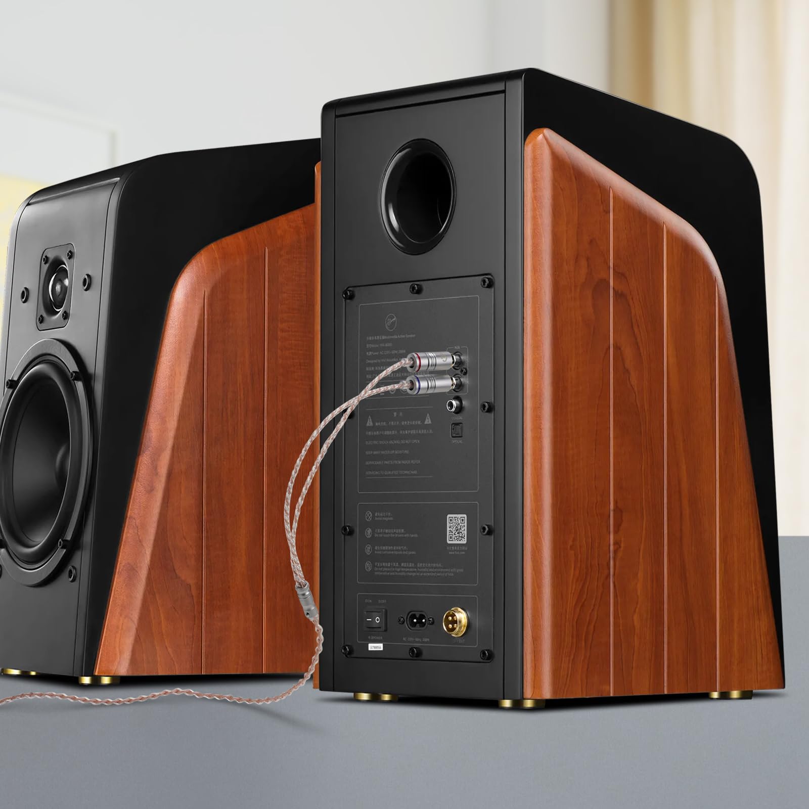 GEEKRIA Apollo, cavo audio bilanciato a doppio RCA, da 4,4 mm, cavo di aggiornamento OCC in rame placcato argento, interconnessione stereo HiFi, per DAC AMP, cuffie, amplificatori, altoparlanti