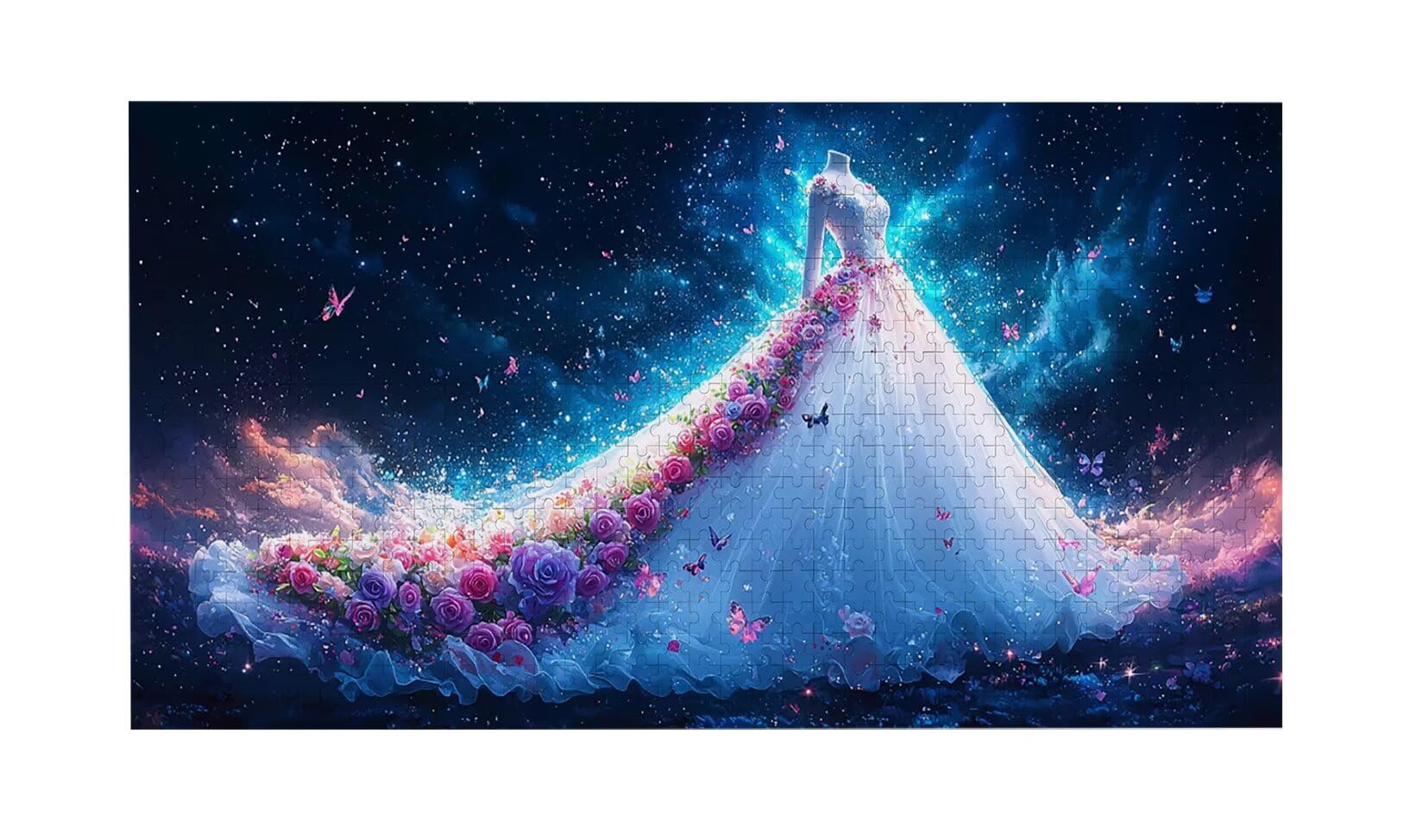 Puzzle para Adultos 1692 Piezas, Vestido de novia de ensueño Puzzle, Difícil, Desafiante, Rompecabezas Encajan Perfectamente, Letras en la Parte Posterior, Regalo para Personas Mayores (179x31cm) v709