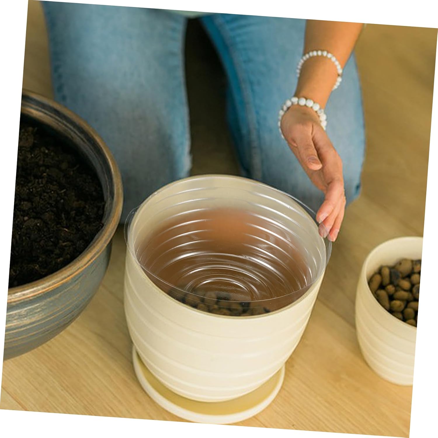 balacoo 30pcs Flower Pots Outdoor Large Plant Pot Drip Tray Plant Trays for No